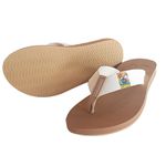 Chinelo de Compensação de altura, dismetria tira cor areia Alley Surf