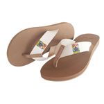 Chinelo de Compensação de altura, dismetria tira cor areia Alley Surf