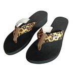 Chinelo de compensação de altura, palmilha slim tira onça Alley Surf