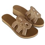 Sandália de compensação de altura, palmilha slim Alley Surf