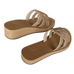 Sandália de compensação de altura, palmilha slim Alley Surf