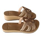 Sandália de compensação de altura, palmilha slim Alley Surf