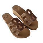 Sandália de compensação de altura, palmilha slim Alley Surf