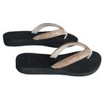 Chinelo para dismetria, tiras com cristal rose palmilha preto