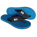 Chinelo flep flop super macio com sola de borracha palmilha azul Alley Surf