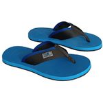 Chinelo flep flop super macio com sola de borracha palmilha azul Alley Surf