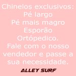 Chinelo ortopédico plus size entre sola e salto vermelho Alley Surf