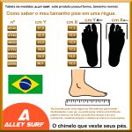 Chinelo tipo rasteirinha, PLUS SIZE Nº 47/48 ao 53/54 Alley Surf Jubart