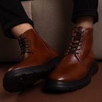 Bota Coturno Marrom