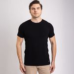 Camiseta Slim Cotton Preta