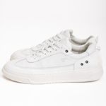 Tênis Casual Under em Couro Branco