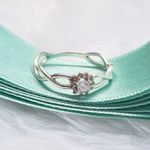 Anel em Prata Infinito e Flor com Zirconias Cravejadas