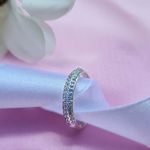 Anel em Prata Cravejado com Minis Zirconias 