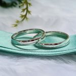 Aliança Compromisso Prata com 1 canaleta 3 mm 
