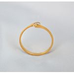 ANEL NOIVADO OURO 18K 2G MODELO AURA 