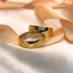 Aliança de Prata Revestida com Ouro 18k - Modelo Ster 