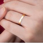 ALIANÇAS OURO 18K 3MM - Modelo Celine 