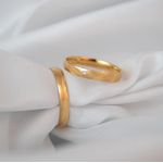 ALIANÇAS OURO 18K 3MM - Modelo Celine 