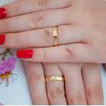 ALIANÇA DE OURO 18K - Modelo Belinda