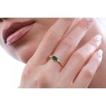  Anel em ouro 18k com pedra de zirconia abrilhantada cravejada 2g