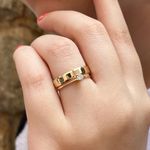 COMBO ALIANÇA EM OURO 18K - 4MM MODELO ELIS 