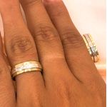 Aliança Em Ouro18k Modelo Zaira 7mm 