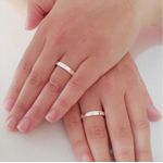 ALIANÇA COMPROMISSO PRATA 3MM 4 GRAMAS MODELO ELIZA