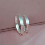 ALIANÇA COMPROMISSO PRATA 3MM 4 GRAMAS MODELO ELIZA