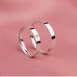 ALIANÇAS PRATA 950 3MM RETA POLIDA MODELO KAYLI