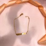 Pulseira Infantil Ouro 18K - Plaquinha