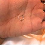 Pircing em Prata - Modelo Coração Liso Daith 