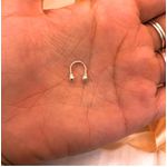 Pircing em Prata - Modelo Ferradura Tradicional