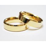 Aliança em Ouro - Modelo Ilu