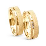 Aliança em Ouro - Modelo Sil