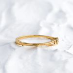 Anel Noivado Ouro18k - Zá Zircônia