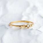 Anel Noivado Ouro18k - Zá Zircônia
