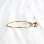 Anel Noivado Ouro18k - Lavínia Zircônia