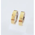 Aliança Ouro 18 750 e Prata 950 5mm
