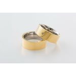 Aliança Ouro 18 750 E Prata 950 - Modelo Zara