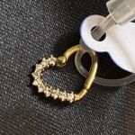 Piercing Cartilagem/ Helix Ouro 18k em Formato de Coração
