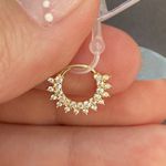Piercing de Ouro 18k Para cartilagem/ helix 