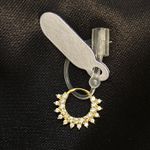 Piercing de Ouro 18k Para cartilagem/ helix 