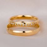 ALIANÇA DE OURO 18K - MODELO LIZ