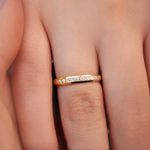 ALIANÇA DE OURO 18K - MODELO LIZ
