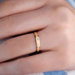 ALIANÇA DE OURO 18K - Modelo Raika