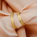 ALIANÇA DE OURO 18K - Modelo Raika