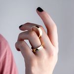 ALIANÇAS OURO 18K E PRATA - MODELO LAILA