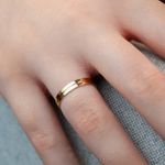 ALIANÇA DE OURO 18k - MODELO MELODY