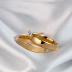 COMBO ALIANÇA EM OURO 18K - 4MM MODELO ELIS 