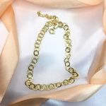 Tornozeleira Banhada á Ouro - Argolas